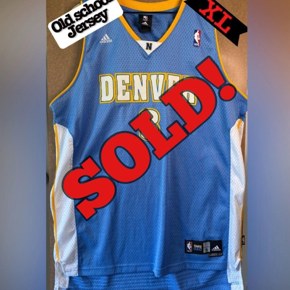 Adidas Allen Iverson Denver Nuggets #3 jersey MENS SIZE XL